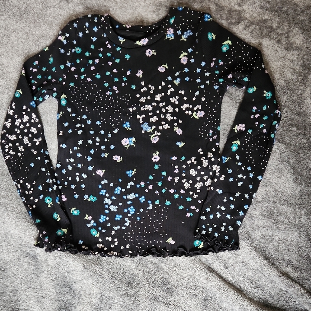 Floral Long Sleeve Kids Tee